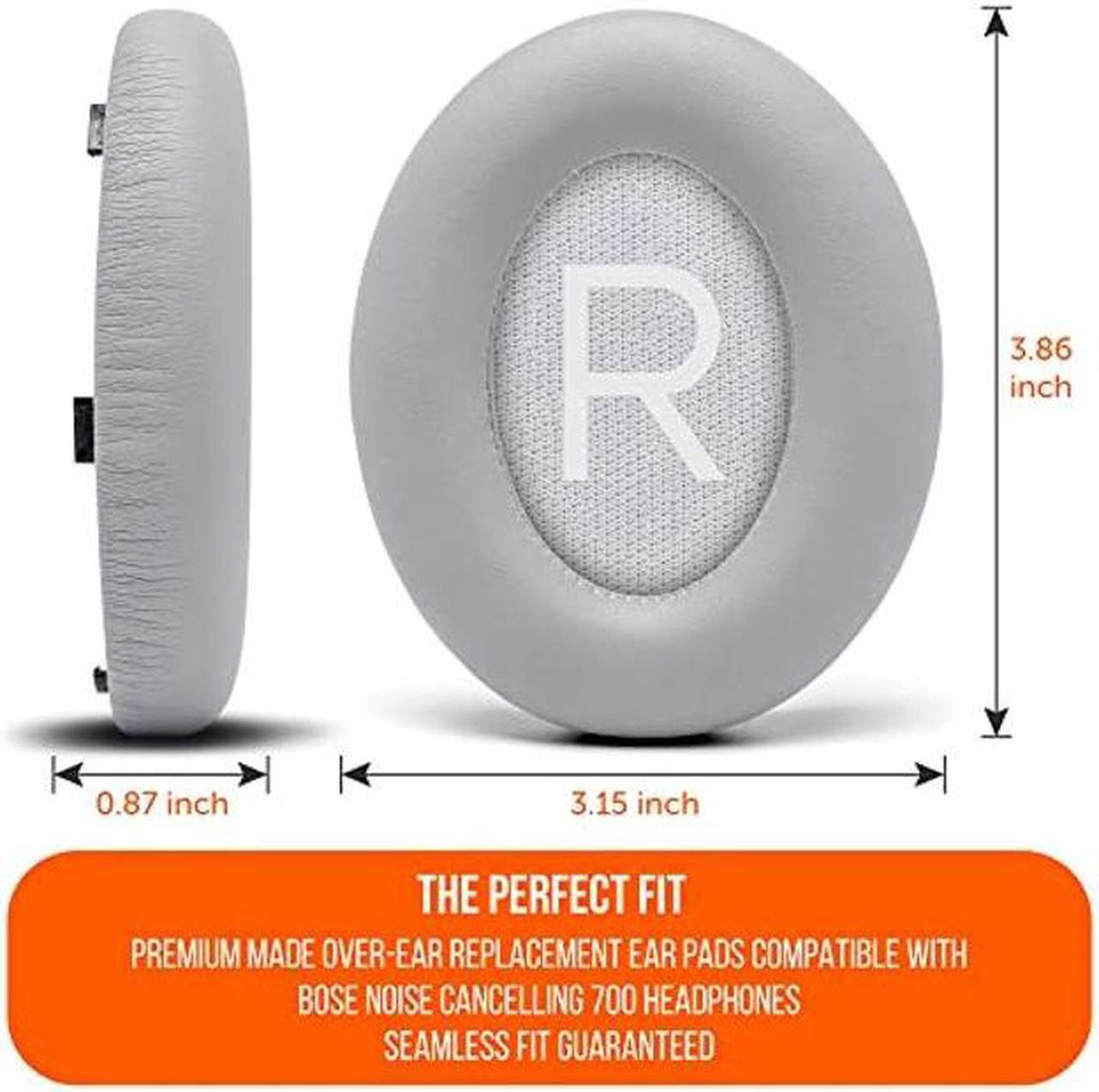 Alt view image 5 of 5 - WC Wicked Cushions Upgraded Replacement Ear Pads for Bose 700 Noise Cancelling Headphones (NC700) - Softer PU Leather, Luxurious Memory Foam, Added Thickness, Extra Durable Ear Cushions | (Silver)