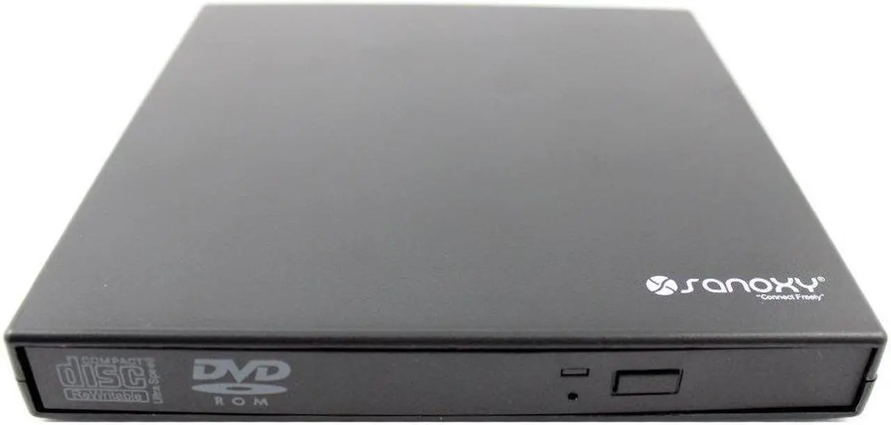 Main image of SANOXY Slim USB 2.0 External Portable 24x CD-Rw.8xDVD 24xcd-rom USB COMBO DRIVE-USB2-CDDVDCOMBO (BLACK)