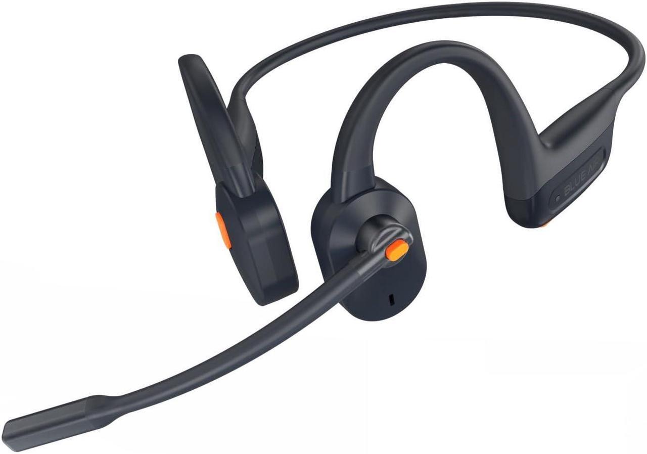 Main image of Blue Air Open Ear Bluetooth Headsets with Microphone, Wireless Computer Headphone with Mic for PC Mac Laptop, Office Home Online Class Open-Ear Headset (Gray, Headset Only)