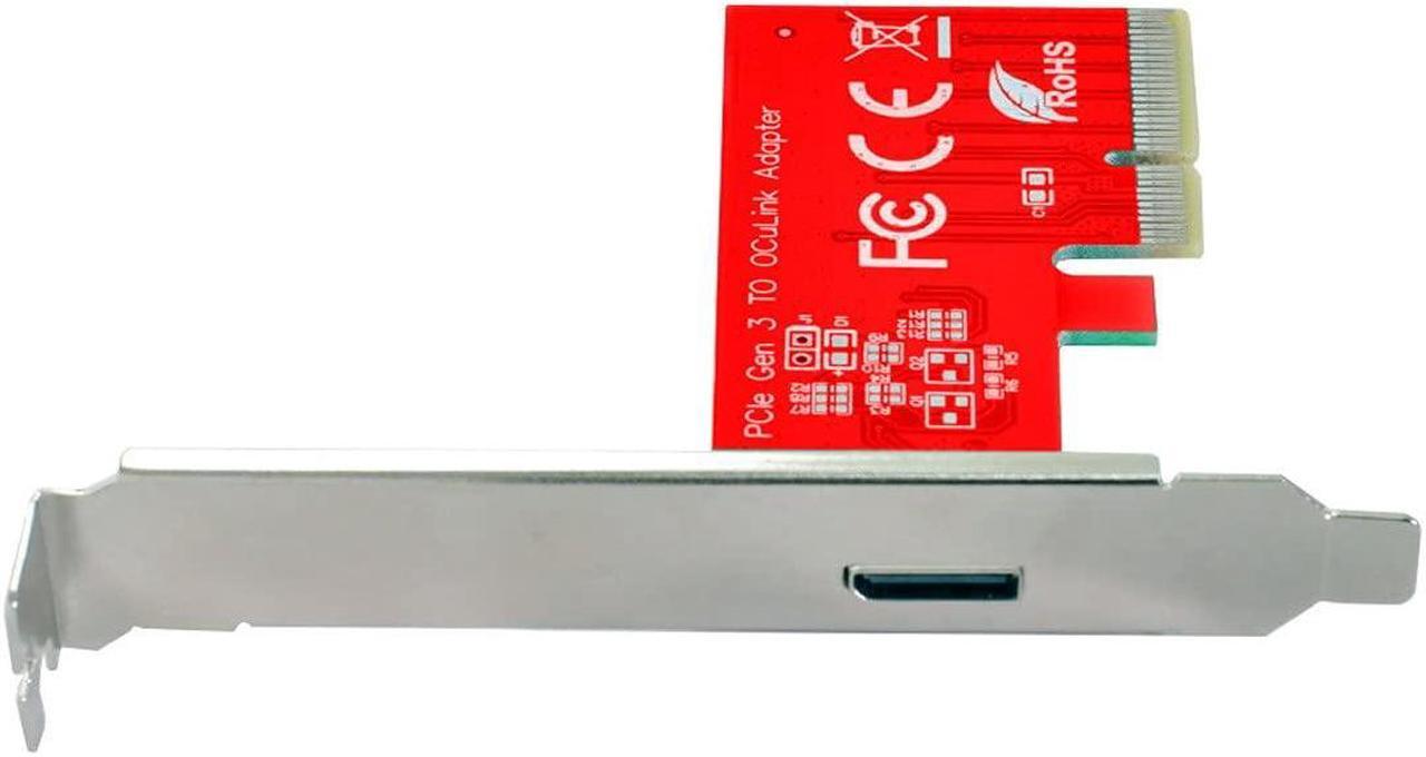 Main image of chenyang Oculink External SFF-8612 SFF-8611 Host to PCI-E Express 3.0 4.0 PCI-E 4X Adapter for PCIe SSD with Bracket
