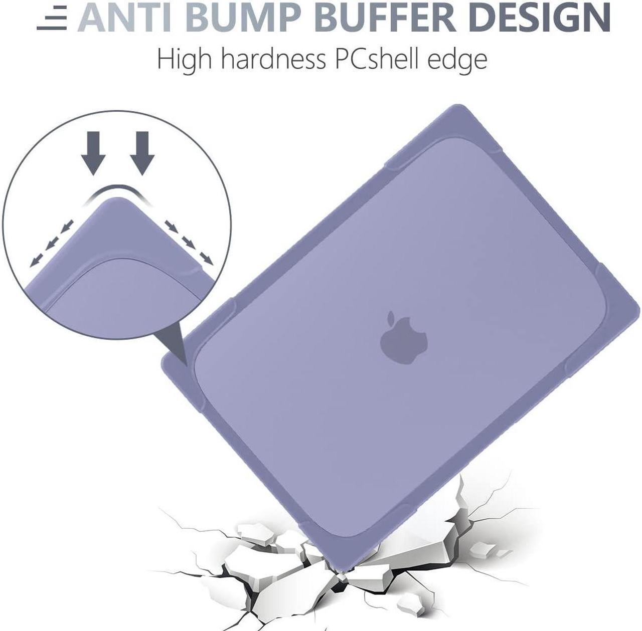 Alt view image 3 of 5 - Batianda Compatible with New M3 MacBook Pro 14 inch Case 2023 2021 Release A2992/A2442 Model M2 Pro/Max, Heavy Duty Protective Plastic Hard Shell with Fold Kickstand & Keyboard Cover, Lavender Grey