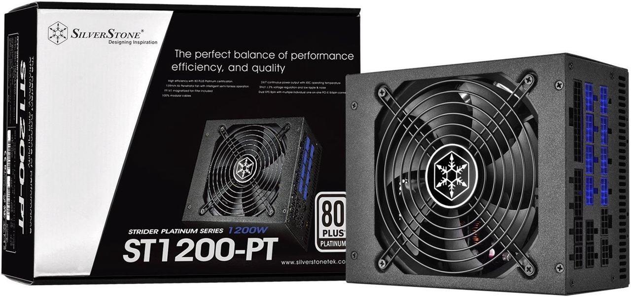 Main image of SilverStone Technology Strider 1200W 80 Plus Platinum Modular PSU 1200 Power Supply (PS-ST1200-PT)