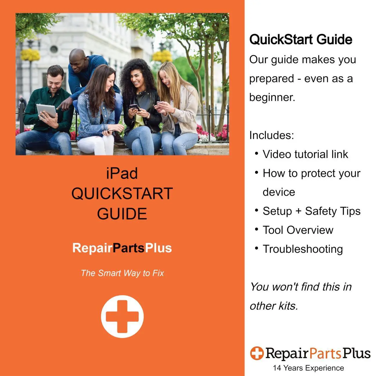 Alt view image 4 of 5 - RepairPartsPlus for iPad Pro 12.9 (3rd Gen | 4th Gen) Screen Replacement LCD Display + Touch Digitizer Premium Kit (A1876 A1895 A1983 A2014 A2229 A2069 A2232 A2233) + PCB Board, Tools, Adhesive, Guide