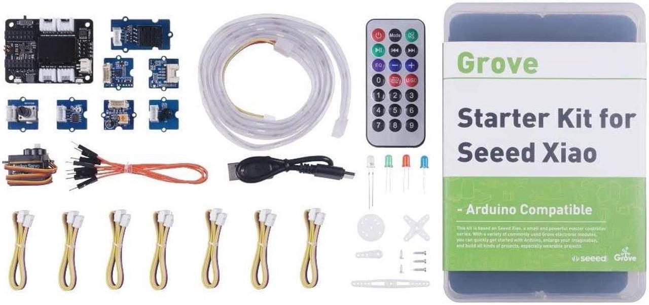 Main image of Seeed Studio XIAO Starter Kit - All Seeed Studio XIAO Series Development Boards Supported, XIAO Series Expansion Board, 9 Grove Modules, Presented with XIAO Courses for Beginner.
