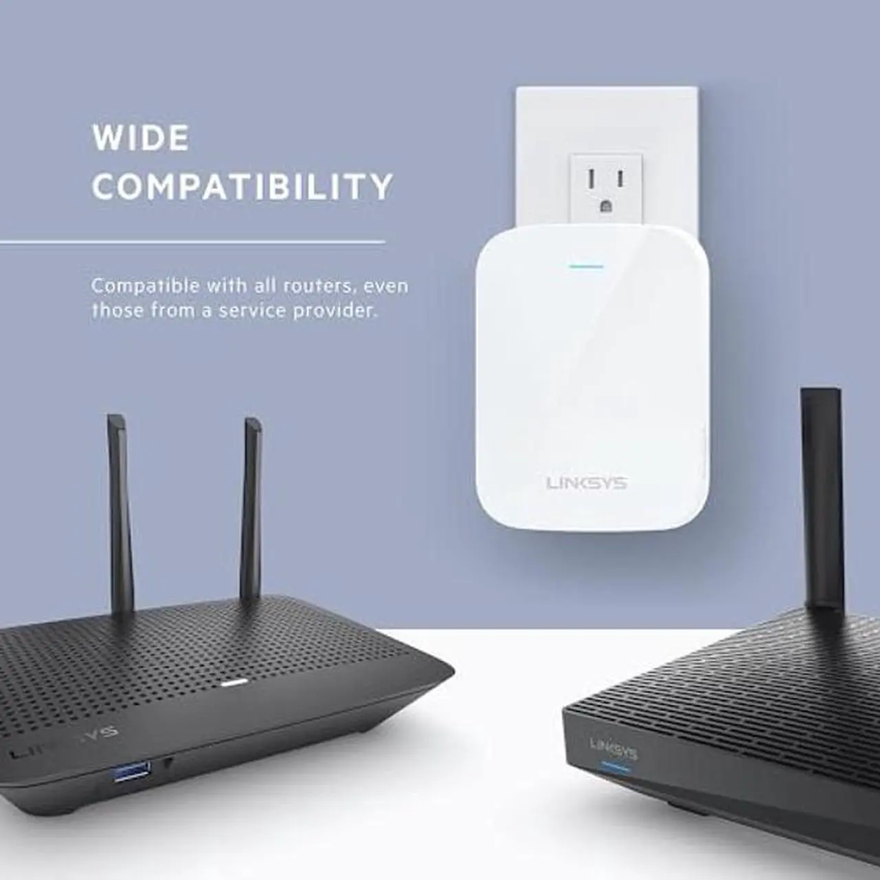 Alt view image 5 of 5 - Linksys WiFi 6 Wireless Range Extender | 1.8 Gbps Speed | 2,000 Sq. FT Coverage | RE7350-AMZ | 2024 Release