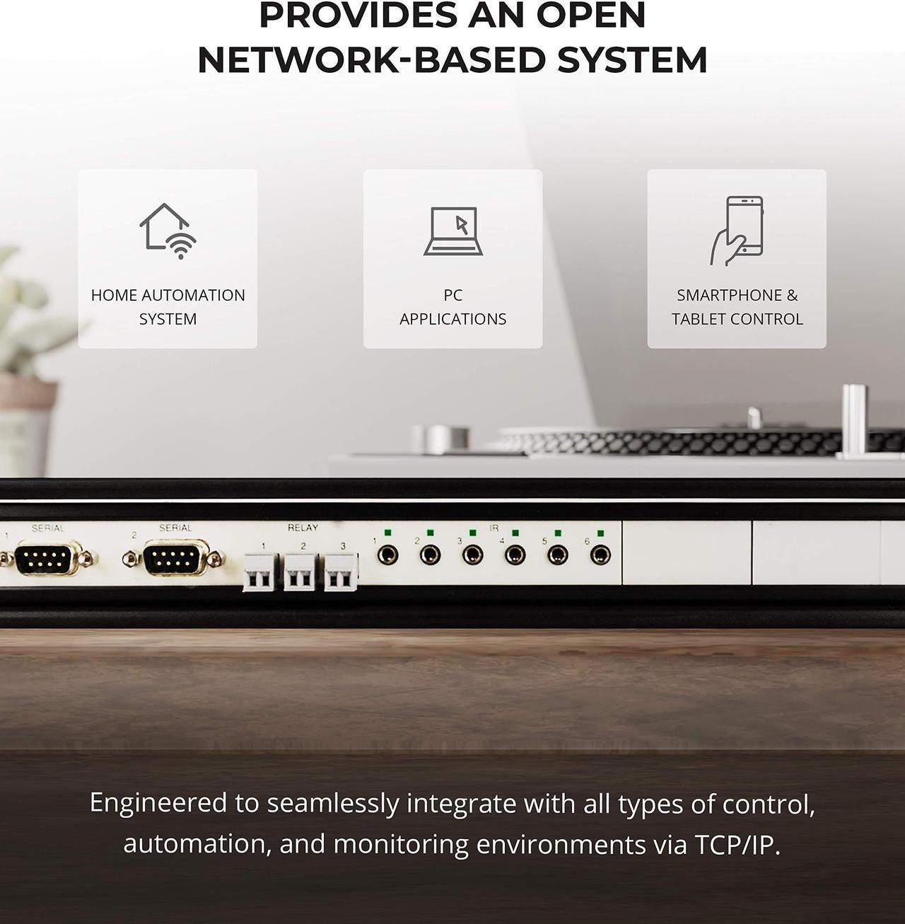 Alt view image 4 of 5 - Global Cache GC-100-18R Network Adapter with 18-Inch Rack Mount Kit - Connects RS232 Serial, Relay, Infrared Devices and Smart Sensors to a Wired Ethernet