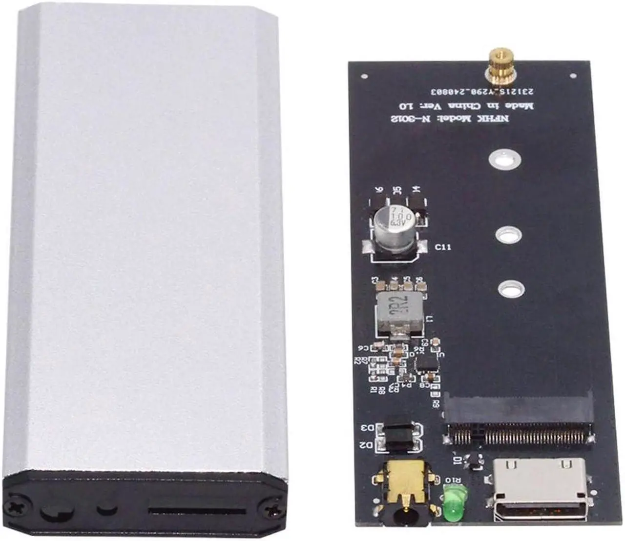 Main image of CY External Oculink SFF-8612 SFF-8611 to M.2 NGFF M-Key to NVME PCIe SSD 2280 SSD Enclosure Adapter for Mainboard