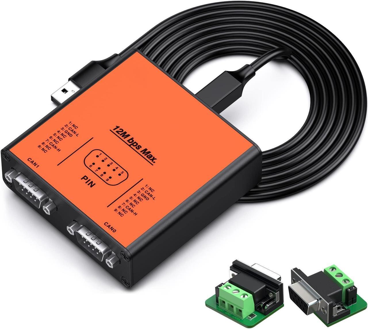 Main image of USB2CANFD-X2 USB to Dual Channel CANFD Converter for Raspberry Pi4/Pi3B+/Pi3/Pi Zero(W)/Jetson Nano/Tinker Board/PC