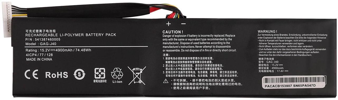 Main image of Vvsialeek [New] GAG-J40 74.48Wh Laptop Replacement Battery for Gigabyte Aero 14 15 17 Serie Aero 14-K7 14-V7 14-W-CF2 15 XA 15-Y9 15-X9 17 XA RP77 17 XA HDR Aorus 17 YA Gaming X5 V6 V7 V8 X7.