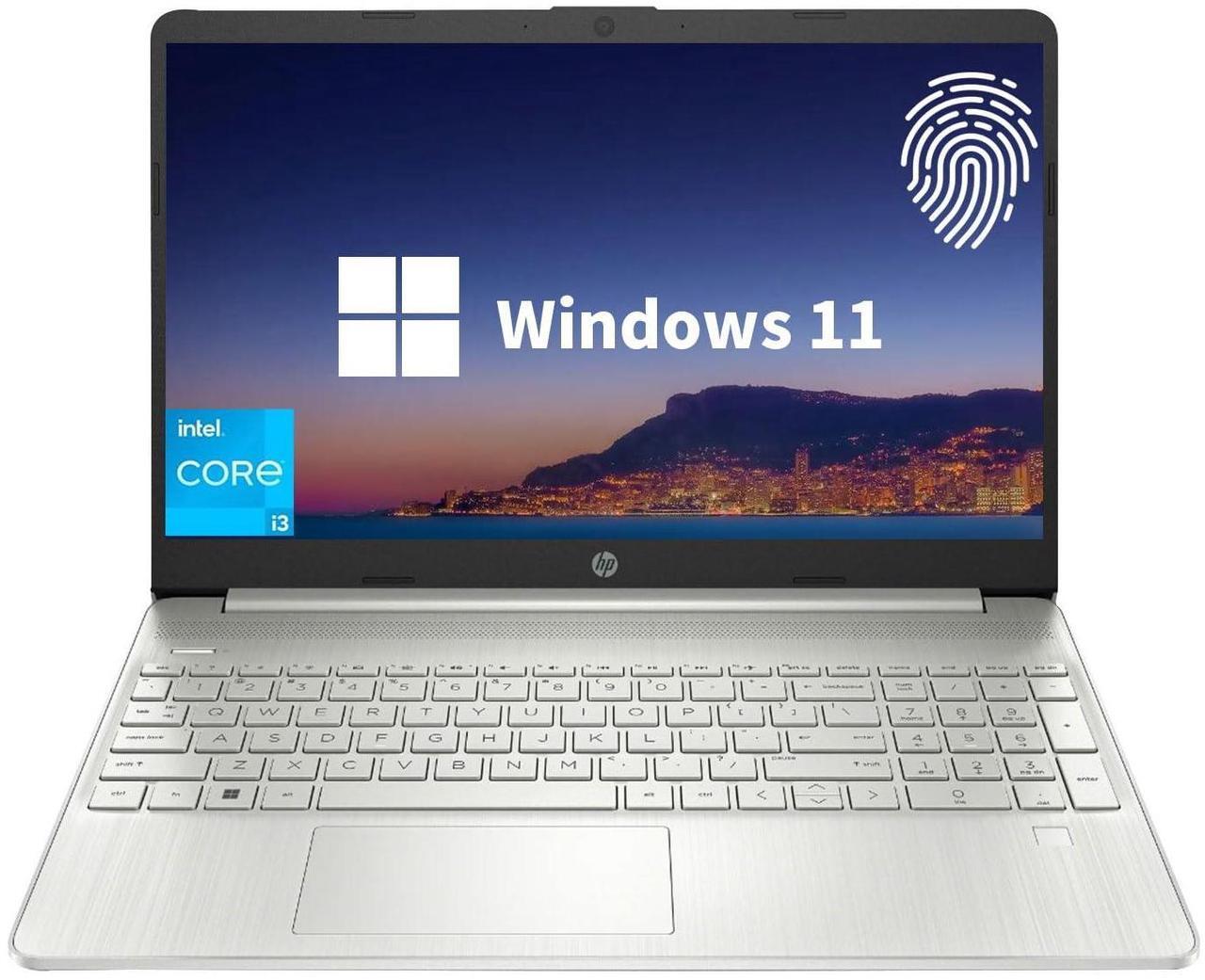 Main image of HP Essential Laptop, 15.6" FHD Display, Intel Core i3-1215U, 16GB RAM, 1TB PCIe SSD, Fingerprint Reader, Webcam, Type-C, HDMI, SD Card Reader, Wi-Fi, Windows 11 Home, Silver