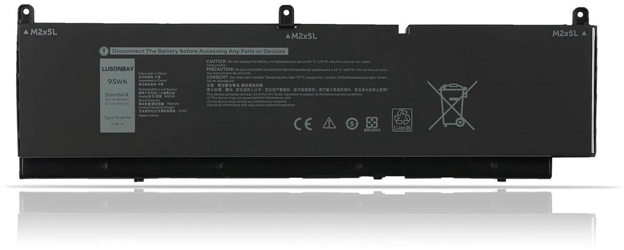 Main image of PKWVM Laptop Battery Replacement for Dell Precision 550 7560 7750 7760 Mobile Workstation P44E P93F P44E001 P44E002 P93F001 P93F002 New Battery for C903V CR72X 17C06 0CR72X 0447VR 068N03 11.4V/95Wh