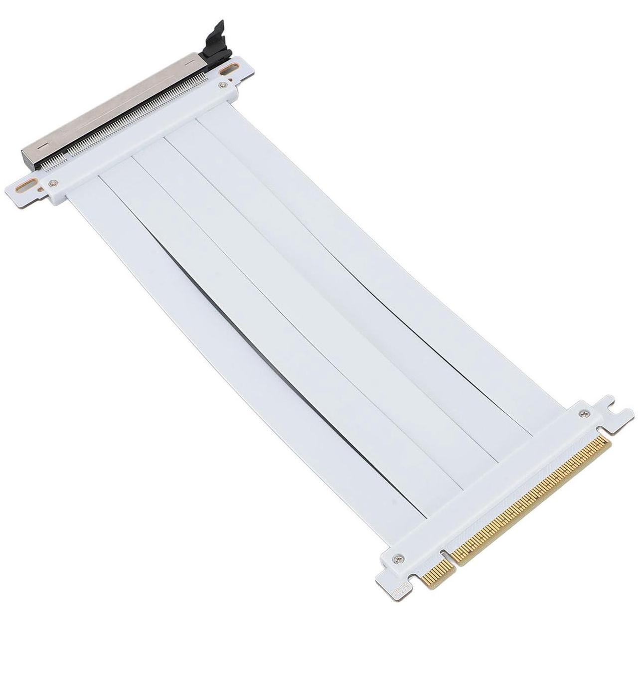 Main image of XUMIUZIY PCIE 5.0 Riser Cable, GPU Riser Cable PCIE 5.0 X16 Graphics Card Extension Cable, 128Gbps High Speed Flexible Extender Card Extension Port Compatible with 4.0, 3.0, 2.0, and 1.0
