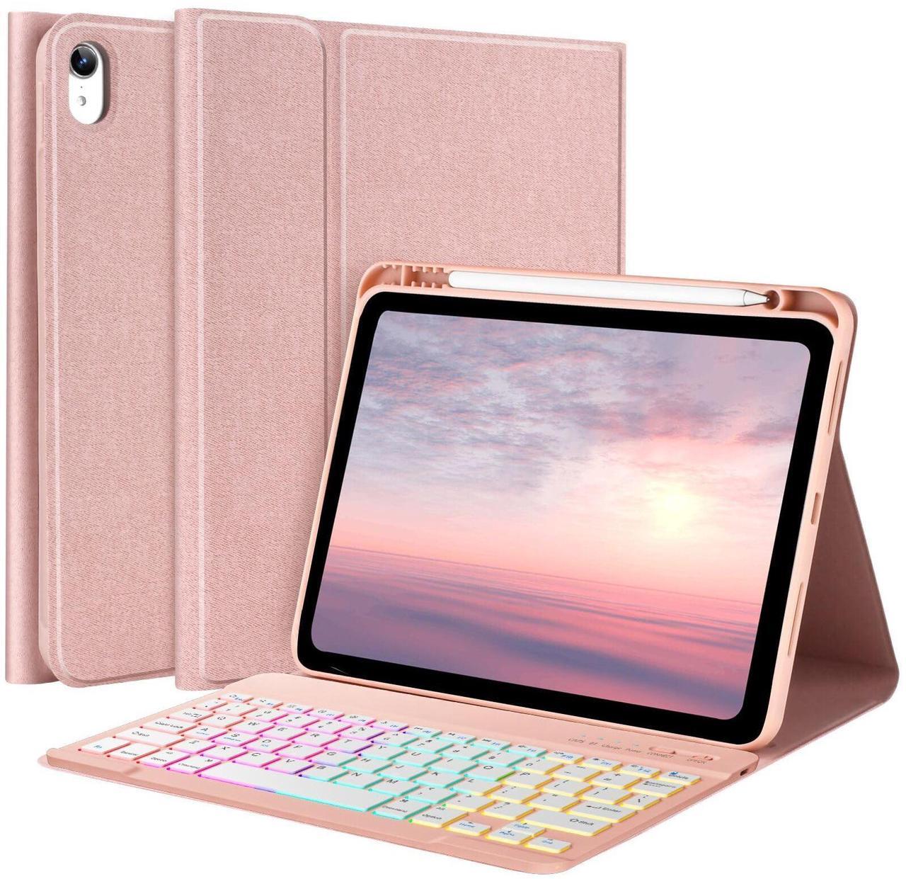 Main image of Keyboard Case for iPad 10th Generation 10.9 Inch 2022/11 Inch A16 2025 (11th Generation) with 7-Color Backlit Magnetic Wireless Detachable Keyboard & Pencil Holder, for iPad (A16) 11th/10th Gen