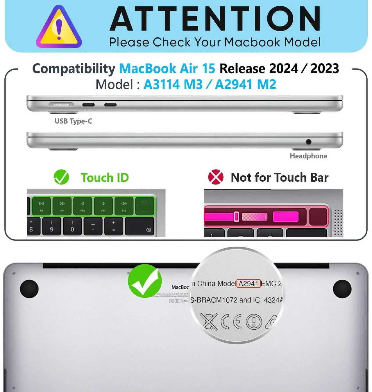 Alt view image 2 of 5 - HXCASEAC Case Compatible with MacBook Air 15 inch Case 2025 2024 2023 with Foldable Stand, Anti-Scratching Protective Hard Shell Cover for M4 M3 M2 A3114, A2941 PU Leather, Pink