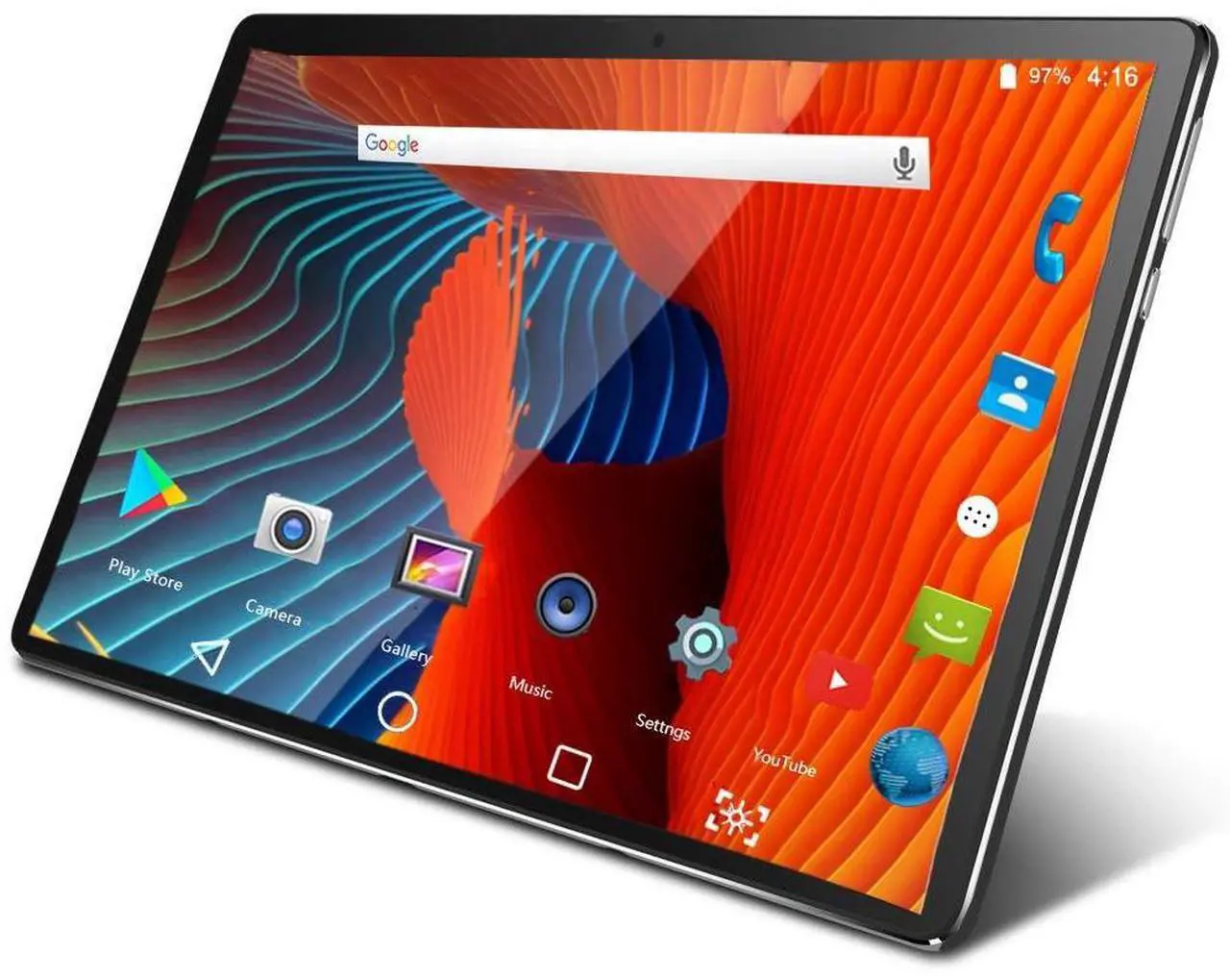 Main image of ZONKO Tablet 10 Inch Android 3G Phone Tablets with 32GB Storage Dual Sim Card 5MP Camera, WiFi, Bluetooth, GPS, Quad Core, HD Touchscreen, Support 3G Phone Call (Black)