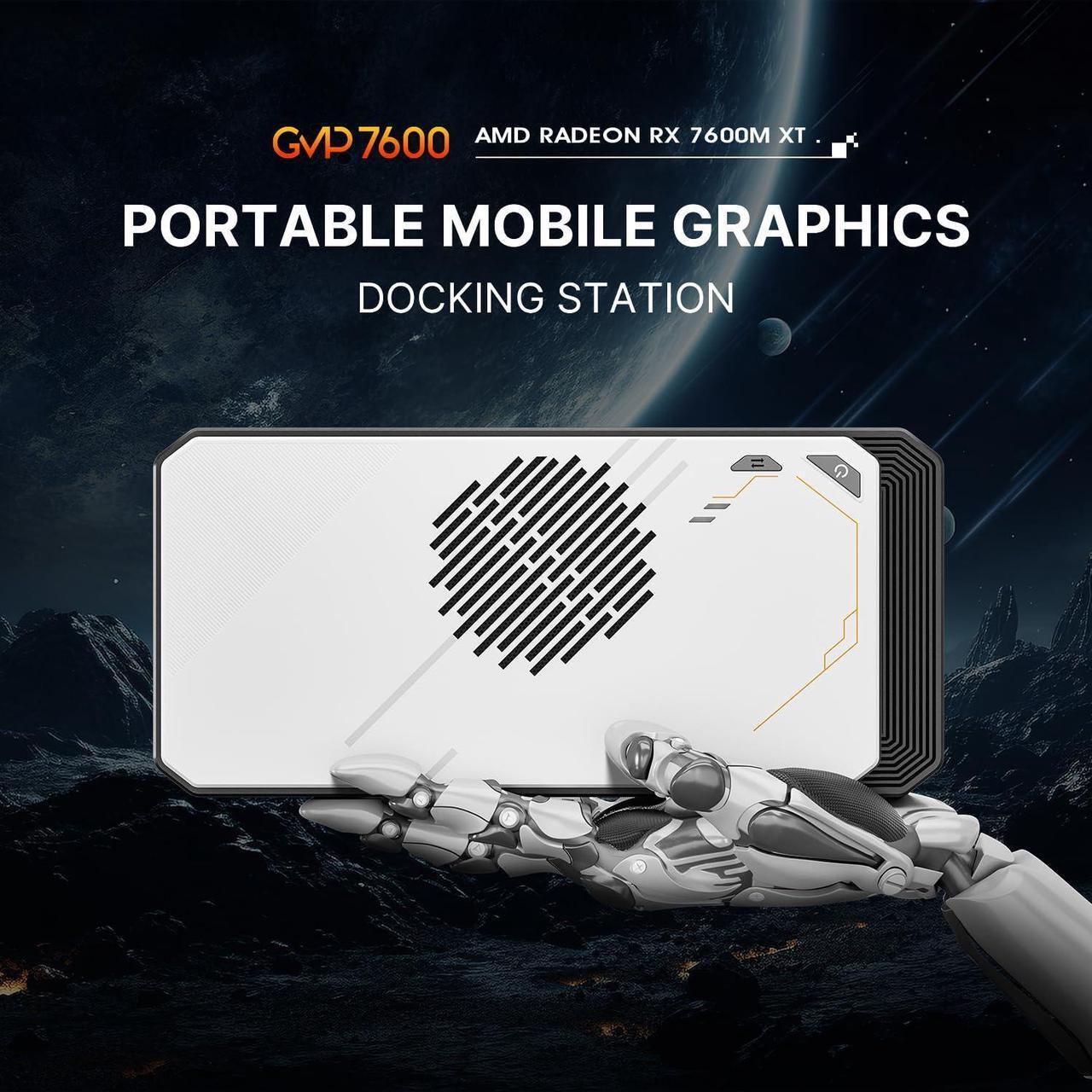 Alt view image 2 of 5 - BOSGAME eGPU Graphic Card Dock Expansion Card, Radeon RX 7600M XT 8GB GDDR6 RDNA3 Architecture M.2 2280 Oculink, Thunderbolt 3 and Thunderbolt 4