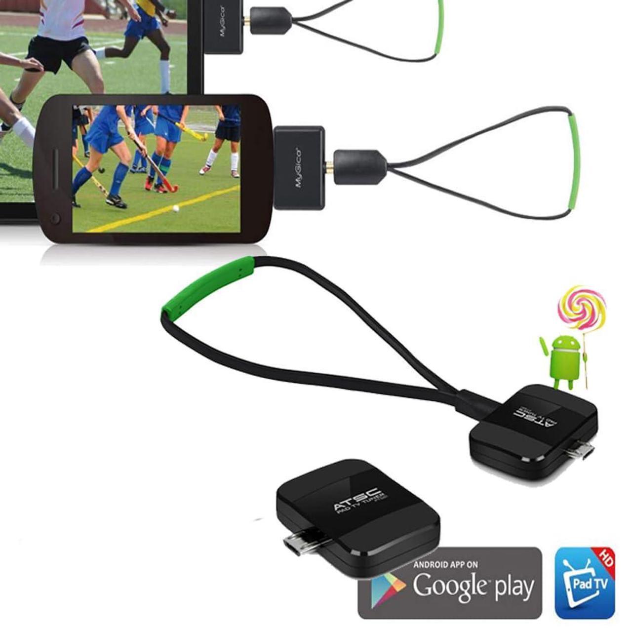 Alt view image 2 of 5 - MyGica Mirco USB to Type C TV Tuner Card, Watching ATSC Digital TV Anywhere, Freeview HD TV Receiver, Recast Wireless HDTV Stick Tuner, USB TV Antenna for Android Phone Tablet PC Pad, No Internet Need