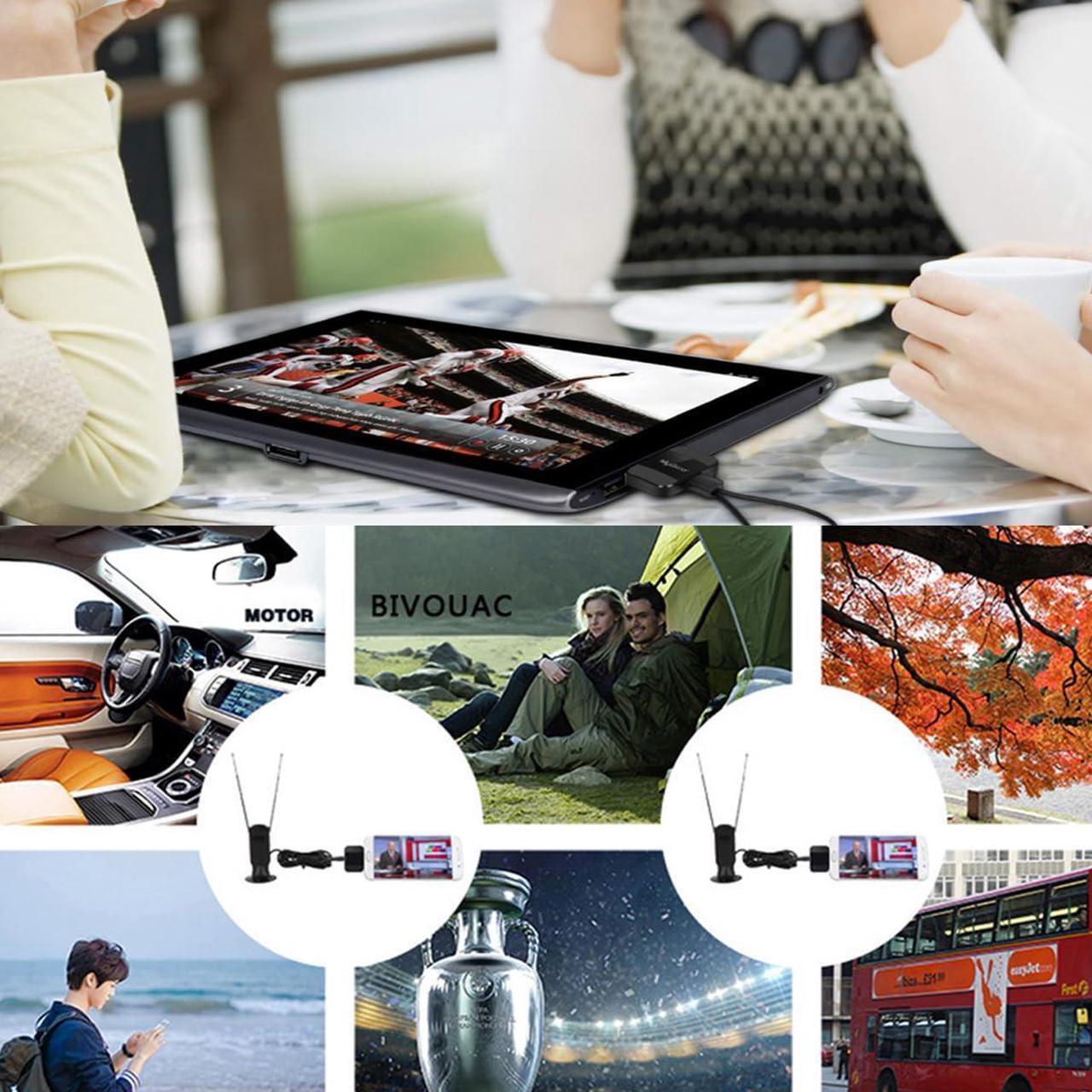 Alt view image 3 of 5 - MyGica Mirco USB to Type C TV Tuner Card, Watching ATSC Digital TV Anywhere, Freeview HD TV Receiver, Recast Wireless HDTV Stick Tuner, USB TV Antenna for Android Phone Tablet PC Pad, No Internet Need