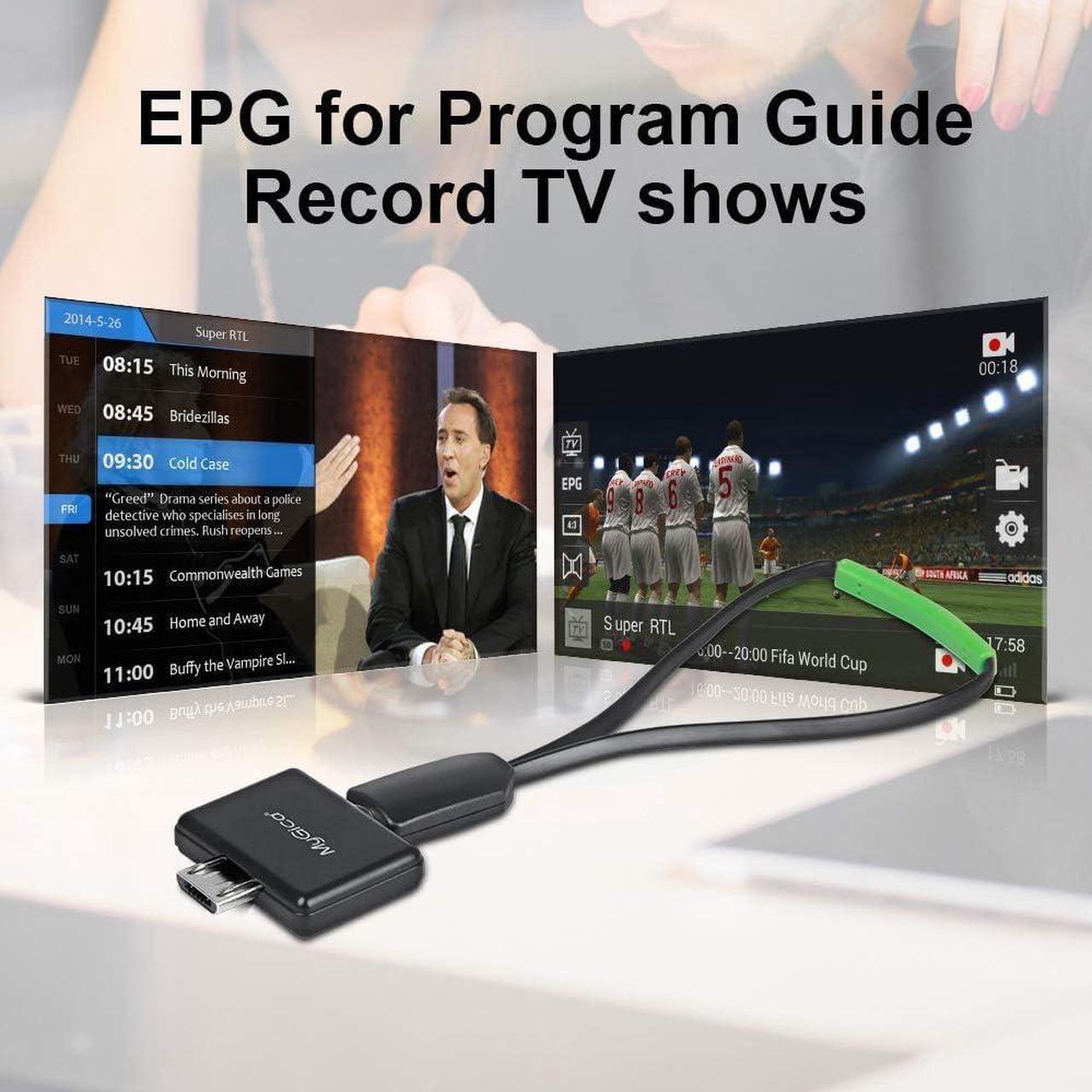 Alt view image 4 of 5 - MyGica Mirco USB to Type C TV Tuner Card, Watching ATSC Digital TV Anywhere, Freeview HD TV Receiver, Recast Wireless HDTV Stick Tuner, USB TV Antenna for Android Phone Tablet PC Pad, No Internet Need