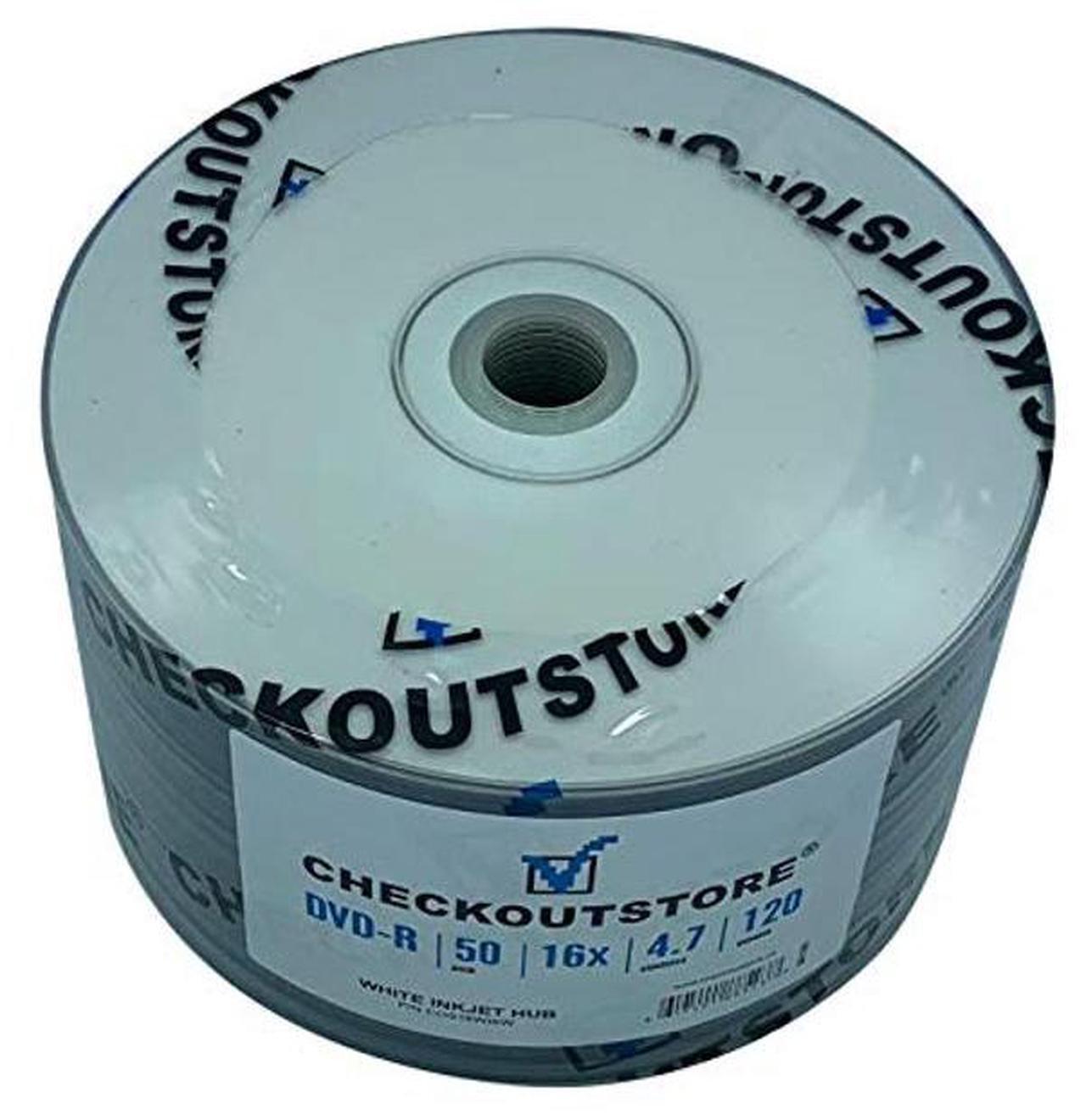 Alt view image 2 of 4 - CheckOutStore (100) Premium 16x DVD-R 4.7GB in Tape Wrap (White Inkjet Hub)