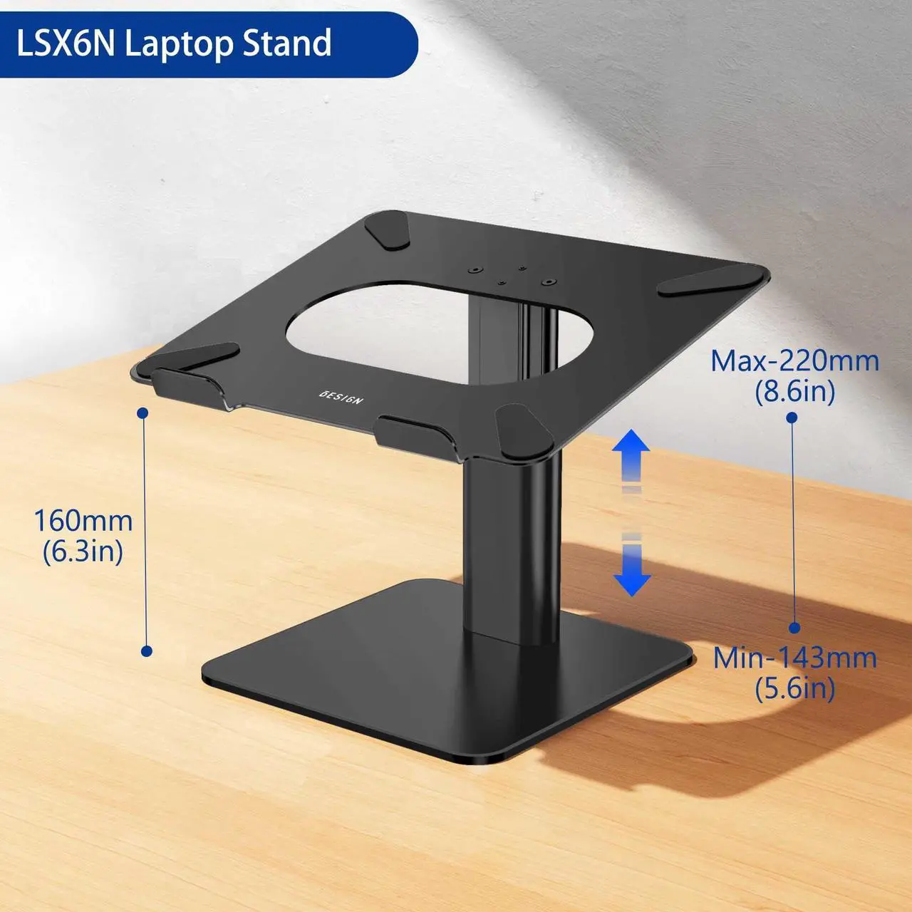 Alt view image 3 of 5 - BESIGN LSX6N and LS01 Pro Laptop Stand