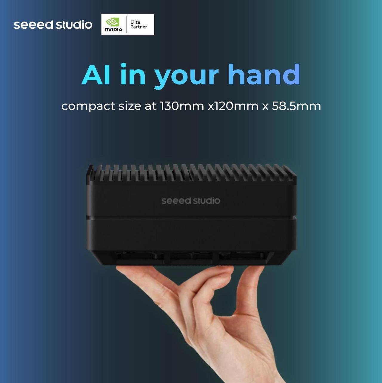 Alt view image 4 of 4 - seeed studio NVIDIA Jetson Orin Nano 8GB Edge AI Device (Support Super Mode - reComputer J3011, 4xUSB 3.2, M.2 Key E & Key M Slot, pre-Built Jetpack 5.1.1(Super with JP6.2)