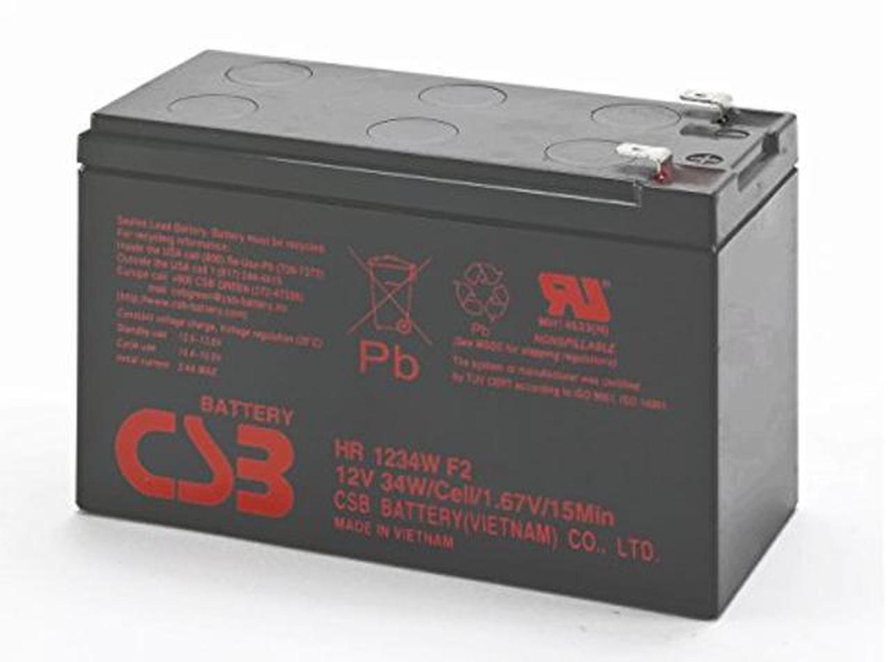 Alt view image 2 of 2 - New CSB Brand HR1234WF2 High Rate 12V 9Ah 34W SLA Batteries F2 Terminals