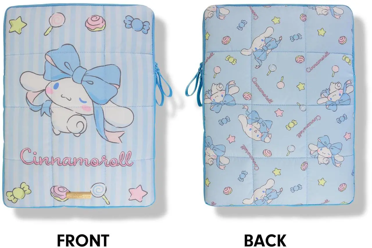 Alt view image 5 of 5 - Sonix x Sanrio | Puffy Laptop Sleeve | 15-16 Inch, Quilted Pillow Puffer Laptop Carrying Case, Computer Sleeve | Cinnamoroll Lovely Ribbons