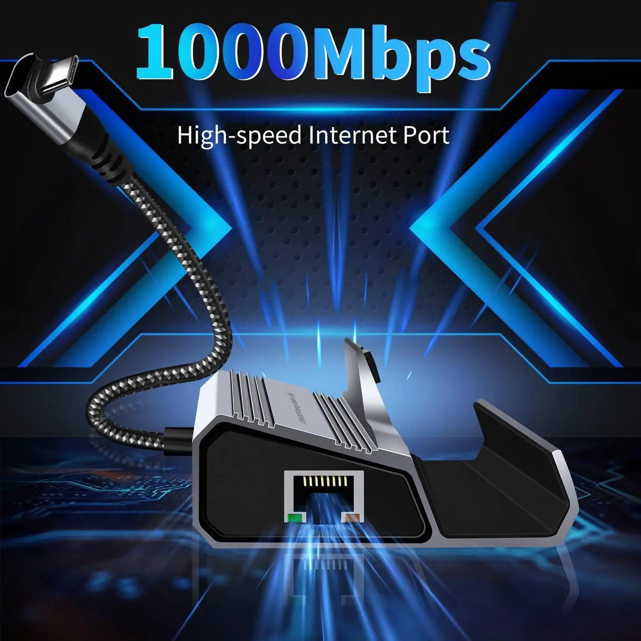 Alt view image 5 of 5 - Steam Deck Dock 6-in-1 Docking Station for Steam Deck with HDMI 4K@60Hz Gigabit Ethernet USB 3.0 Ports and 100W USB-C Charging Port Compatible with Steam Deck OLED/ROG Ally
