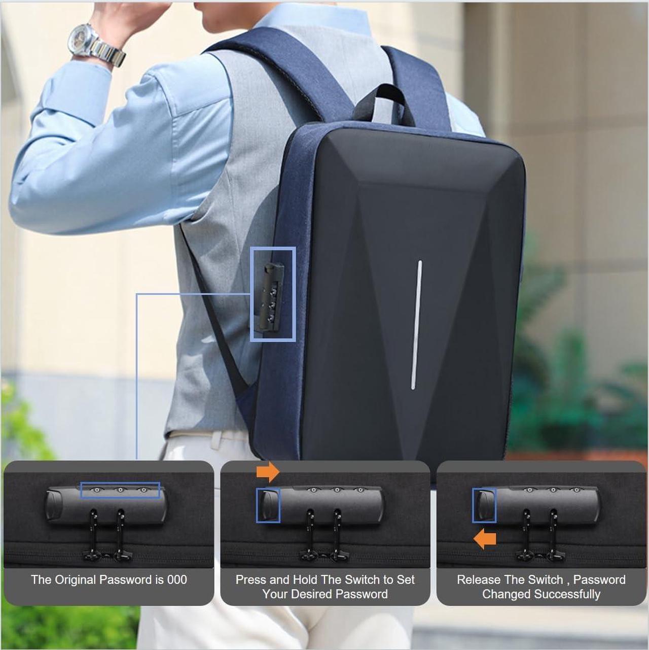 Alt view image 4 of 5 - HFLZBRO Bag for Starlink Mini - Storage Bag Case for Starlink Dish and All Accessories - Anti-theft Water-resistant (Blue)