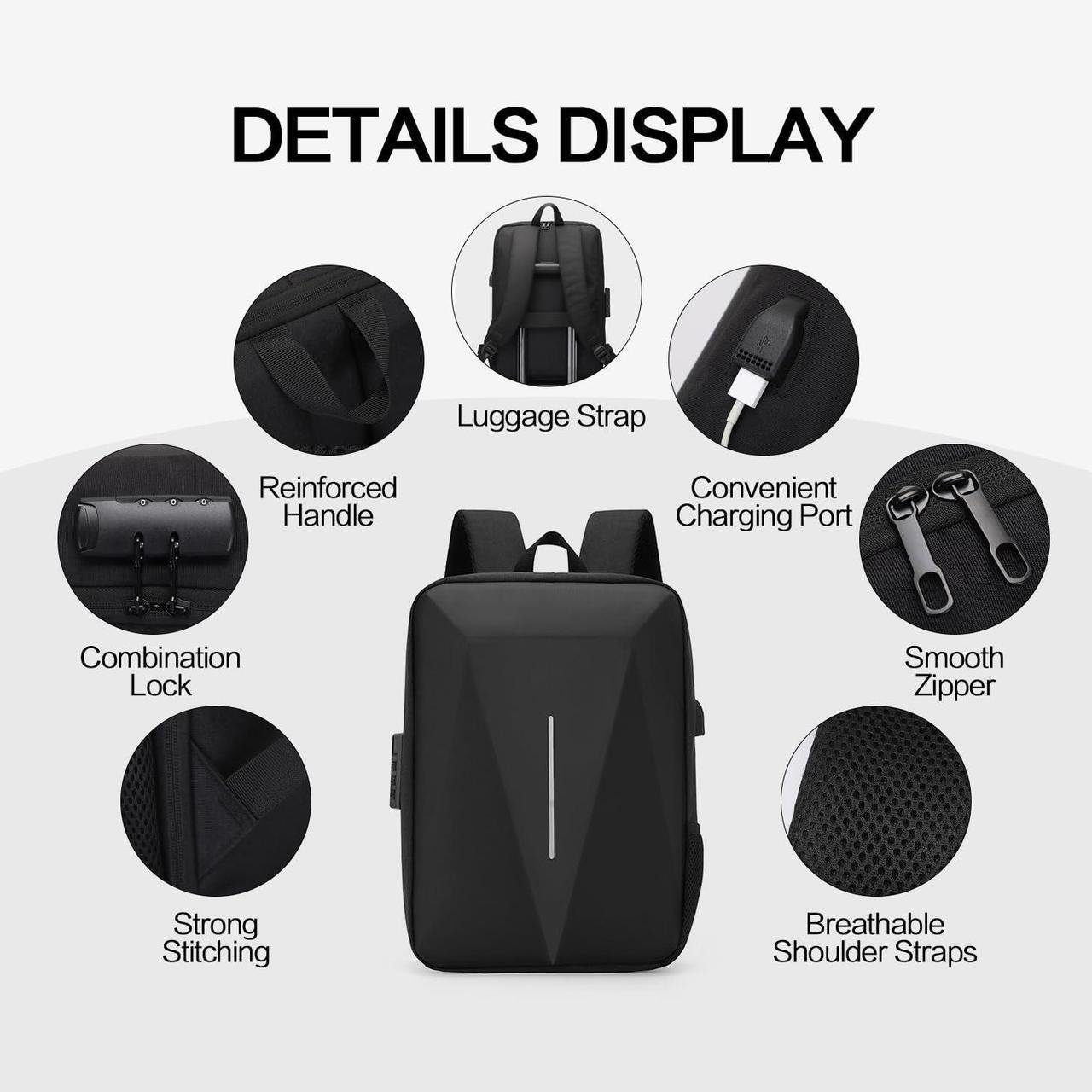 Alt view image 5 of 5 - HFLZBRO Bag for Starlink Mini - Storage Bag Case for Starlink Dish and All Accessories - Anti-theft Water-resistant (Blue)
