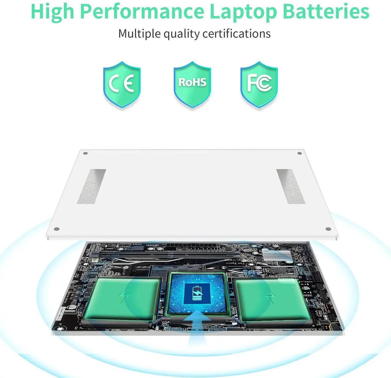 Alt view image 5 of 5 - ROLADA Replacement Laptop Notebook Battery for MacBook Pro A1713 A1708, fit MacBook Pro 13 Backup Notebook, 54.5 Wh; 4781 mAh