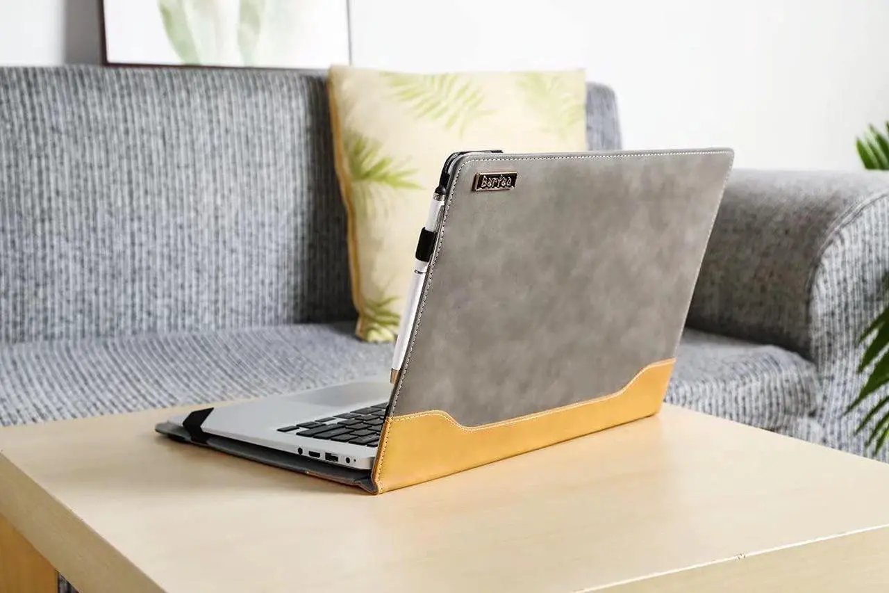 Alt view image 3 of 5 - Berfea Protective Case Cover Compatible with HP Envy x360 2-in-1 Laptop 14t es000 es0033dx es0013dx 14 inch Laptop Sleeve Notebook Stand Carry Hard Case