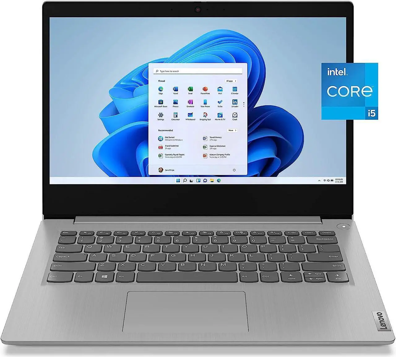 Alt view image 2 of 7 - Lenovo IdeaPad 3i 14 Laptop, 14" FHD (1920 x 1080) Display, Quad-core Intel i5-1135G7 Processor, Intel Iris Xe Graphics, 16GB DDR4  512GB PCIe SSD, Bluetooth, Wi-Fi 6, Windows 11 Pro