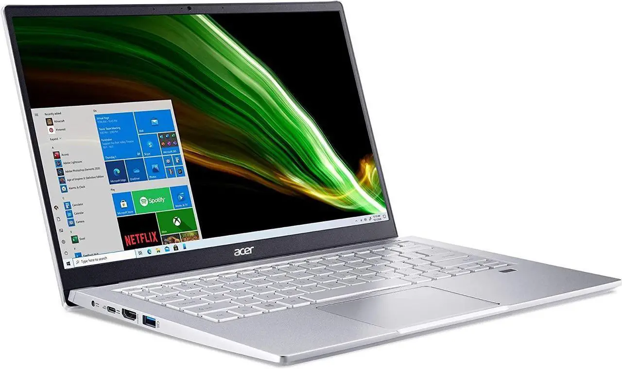 Alt view image 3 of 7 - Acer Swift 3 Thin & Light Laptop, 14" Full HD (1920 x 1080) Display, AMD Ryzen 7 5700U Octa-Core Processor, AMD Radeon Graphics, 8GB  DDR4  256GB  PCIe SSD, Backlit KB, Windows 11 Pro