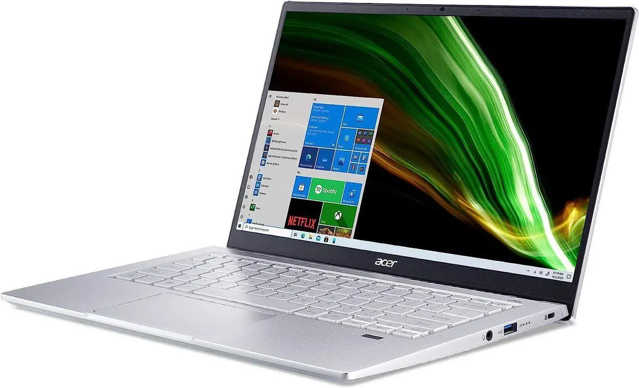 Alt view image 4 of 7 - Acer Swift 3 Thin & Light Laptop, 14" Full HD (1920 x 1080) Display, AMD Ryzen 7 5700U Octa-Core Processor, AMD Radeon Graphics, 8GB  DDR4  256GB  PCIe SSD, Backlit KB, Windows 11 Pro