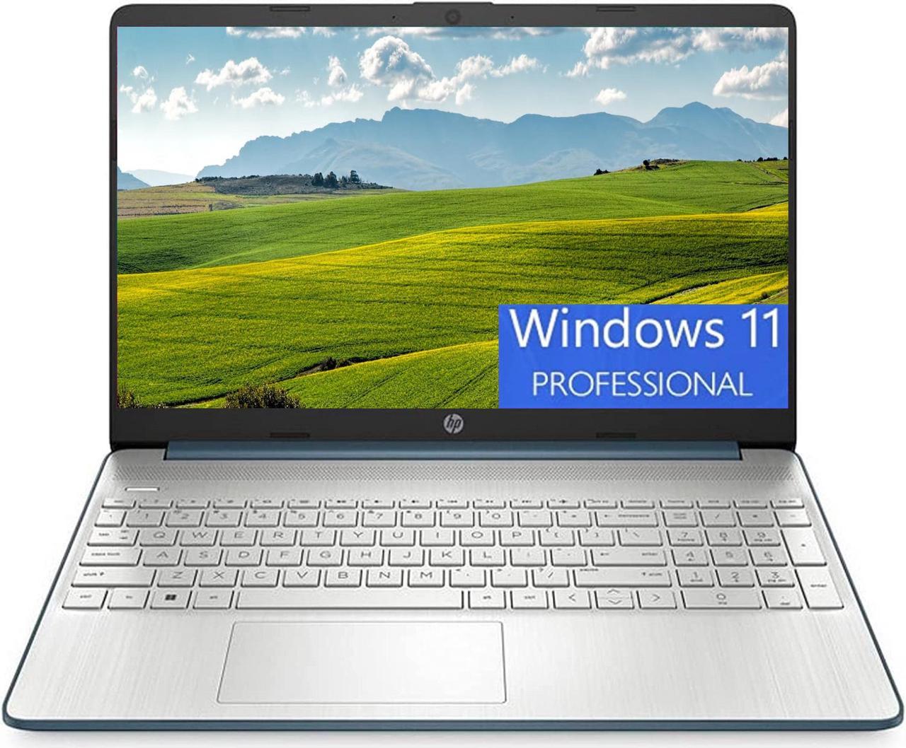 HP 15 Laptop, 15.6" FHD (1920 x 1080) Display, AMD Ryzen 5 5500U 6 Cores (Up to 4.0GHz) Processor, AMD Radeon Graphics, 32GB DDR4  2TB PCIe SSD, Bluetooth Webcam, Windows 11 Pro