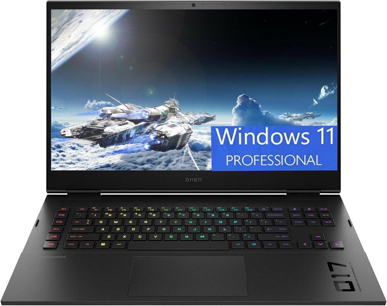 HP OMEN 17 Gaming Laptop, 17.3" QHD (2560 x 1440) 165Hz, Intel Core i7-13700HX 16 cores, GeForce RTX 4070 8GB GDDR6 Graphics, 32GB DDR5  2TB PCIe SSD, RGB backlit, Windows 11 Pro