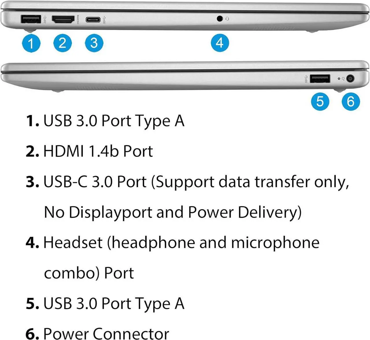 Alt view image 6 of 6 - HP 15 Business Laptop, 15.6" HD (1366 x 768) Touchscreen, Intel Core i3-1215U 6 Cores Processor, Intel UHD Graphics, Bluetooth, Wi-Fi, Long Battery Life, 16GB DDR4  512GB PCIe SSD,  Windows 11
