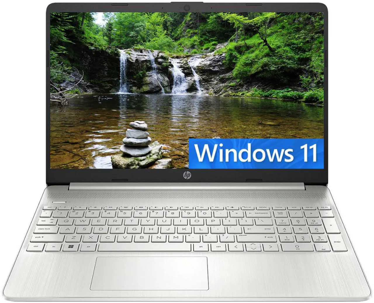 Main image of HP 17 Laptop, 17.3" FHD (1920 x 1080) Display, AMD Ryzen 5 7430U 6 cores Processor, AMD Radeon Graphics, HDMI, Wi-Fi 6, Bluetooth, 32GB DDR4  512GB PCIe SSD, Windows 11