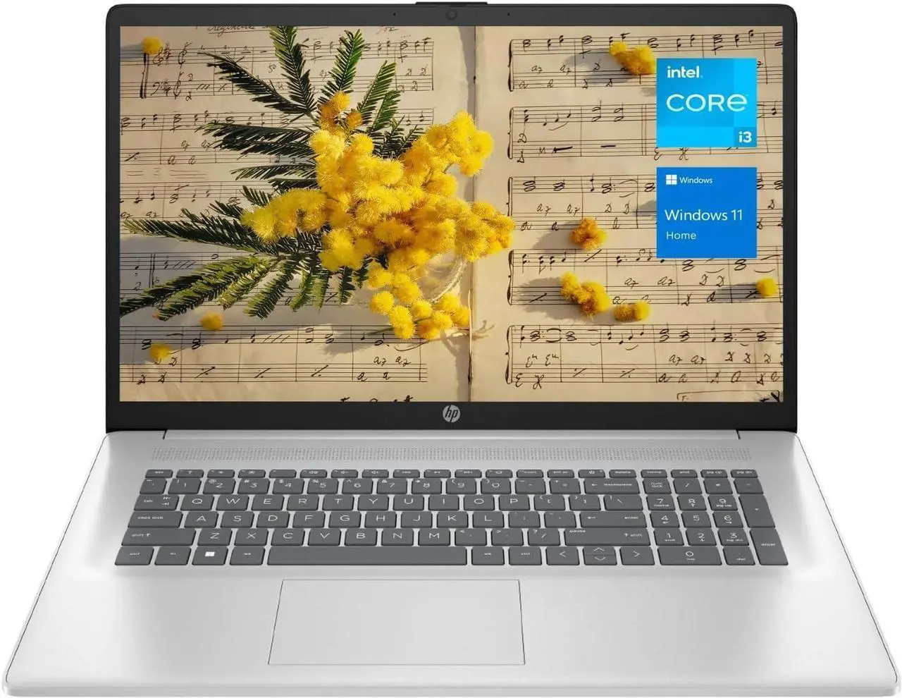 Alt view image 2 of 7 - HP 17 Laptop, 17.3" FHD (1920 x 1080) Display, Intel Core i3-1215U 6 Cores Processor, Intel UHD Graphics, 32GB DDR4  512GB PCIe SSD, Numeric Keypad, Webcam, Wi-Fi, HDMI, Windows 11 Pro
