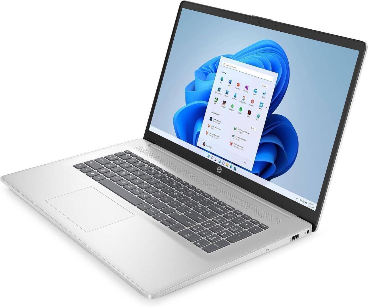 Alt view image 4 of 6 - HP 17 Laptop, 17.3" HD+ (1600 x 900) Touchscreen, Intel Pentium Silver N5030 4 cores Processor, Intel UHD Graphics, WiFi, Bluetooth, HDMI, 16GB DDR4  512GB PCIe SSD, Windows 11