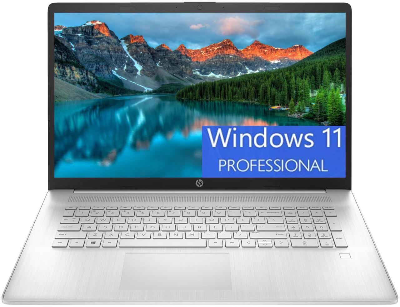 Main image of HP 17 Business Laptop, 17.3" HD+ Touchscreen, Intel Core i7-1355U 10 Cores Processor, Intel Iris Xe Graphics, Fingerprint Reader, Wi-Fi 6, 32GB DDR4  1TB PCIe SSD, Windows 11 Pro