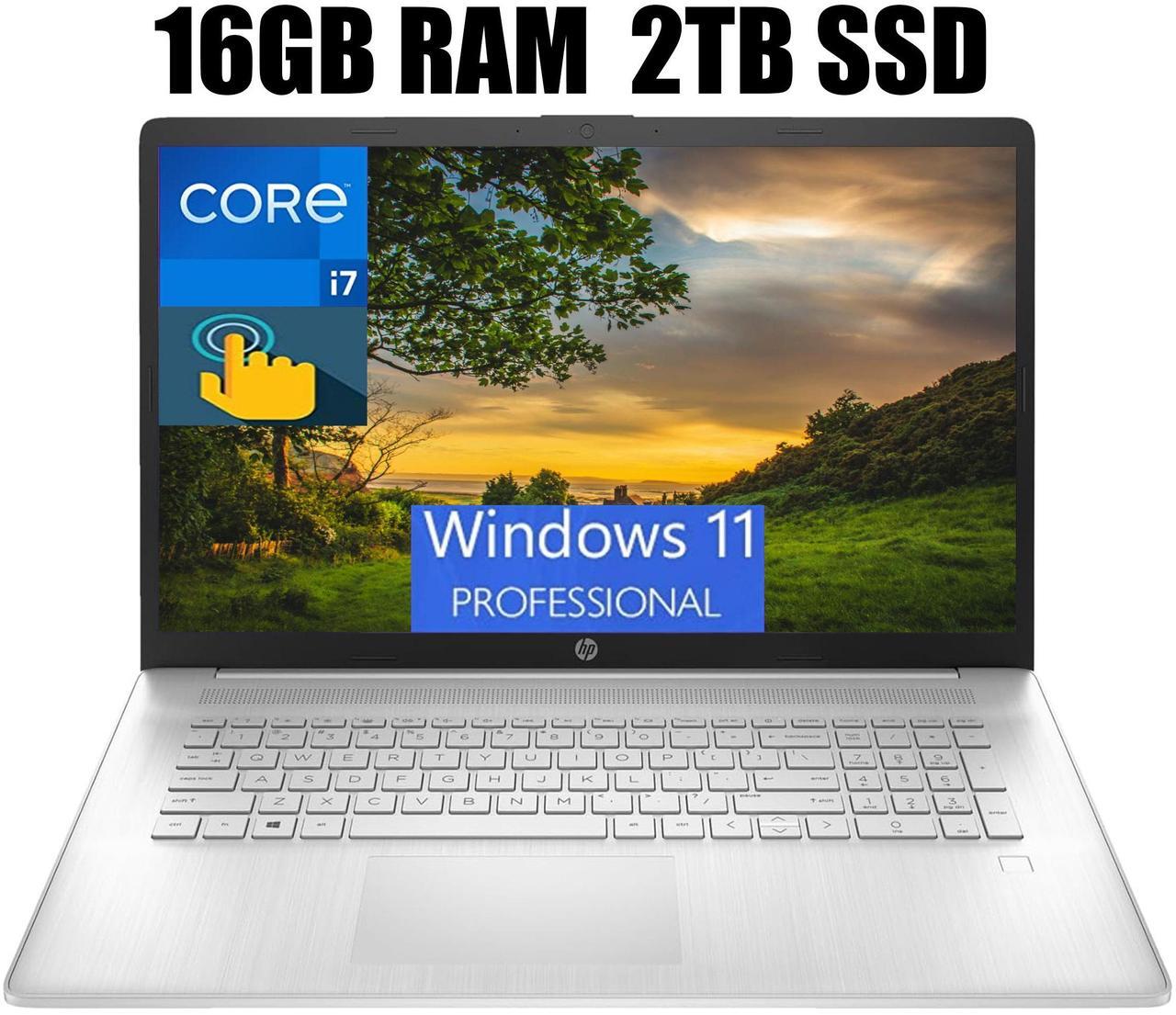 Main image of HP 17 Business Laptop, 17.3" HD+ Touchscreen, Intel Core i7-1355U 10 Cores Processor, Intel Iris Xe Graphics, 16GB DDR4  2TB PCIe SSD, Fingerprint Reader, Wi-Fi 6, Windows 11 Pro
