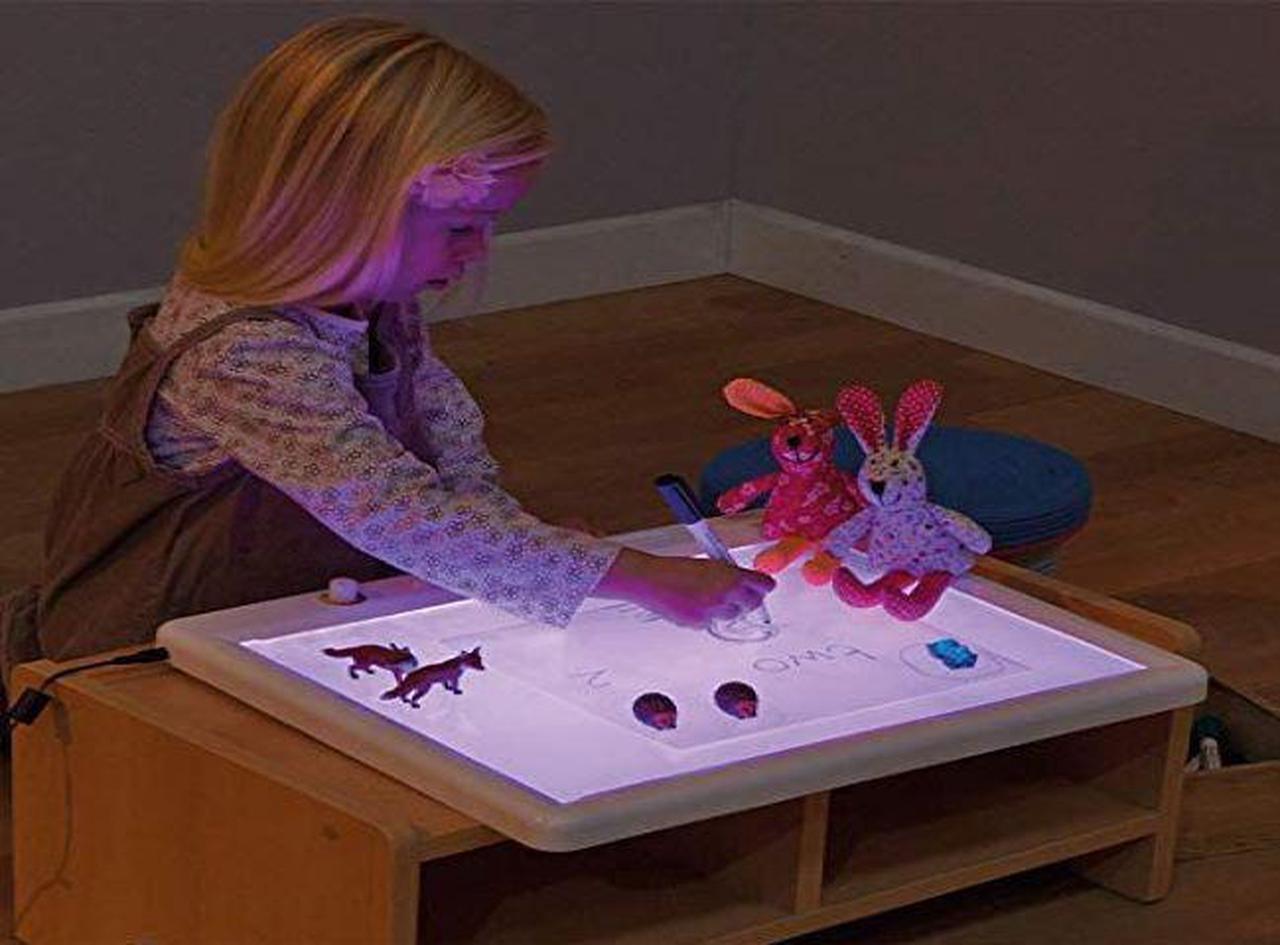 TTS A3 RGB Light Panel Illuminated Erasable LED Message Writing Boards Ideal for Encouraging Young Children | Wipe Surface