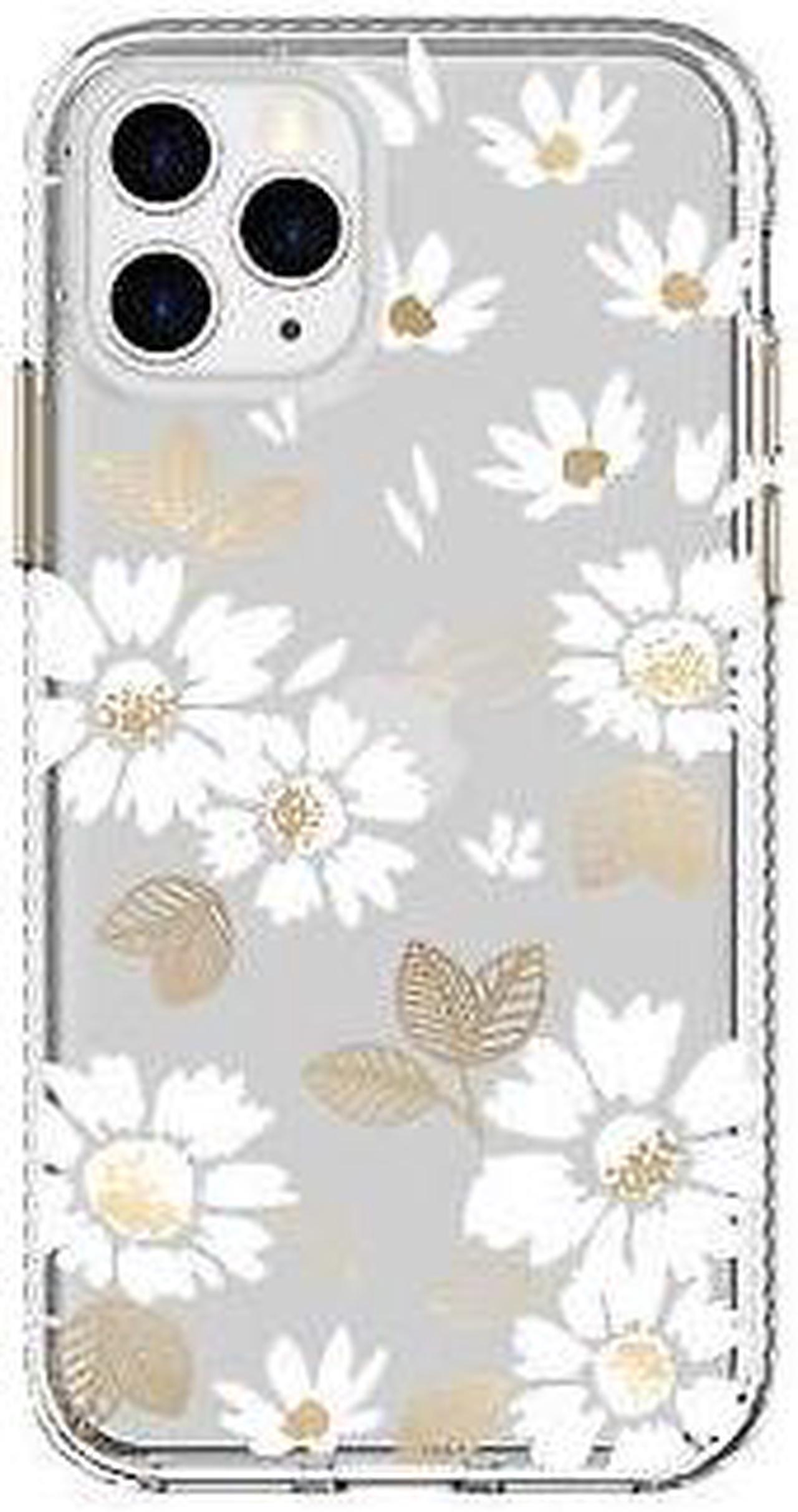Main image of Fellowes iPhone 12 Pro Max Fashion Phone Case, Clear White Floral / Flowers