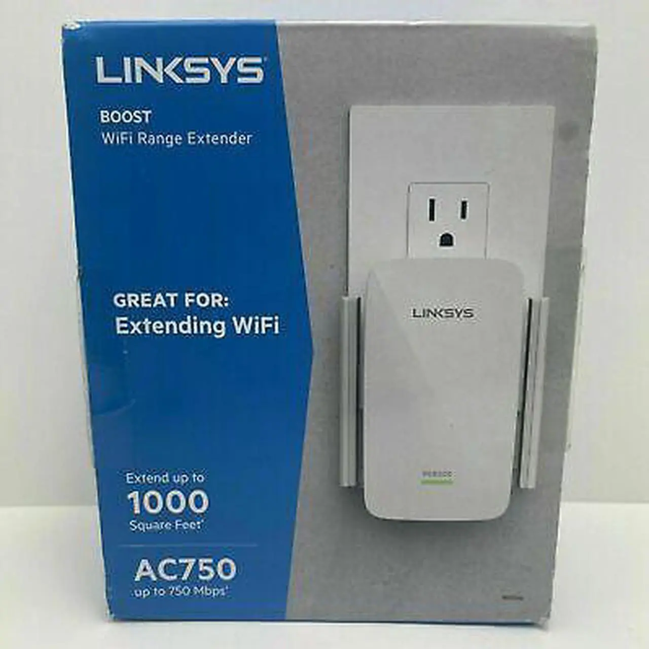 Alt view image 4 of 5 - Linksys RE6300 IEEE 802.11ac 750 Mbit/s Wireless Range Extender - 2.40 GHz, 5 GHz - 1 x Network (RJ-45) - Ethernet, Fast Ethernet, Gigabit Ethernet - Wall Mountable