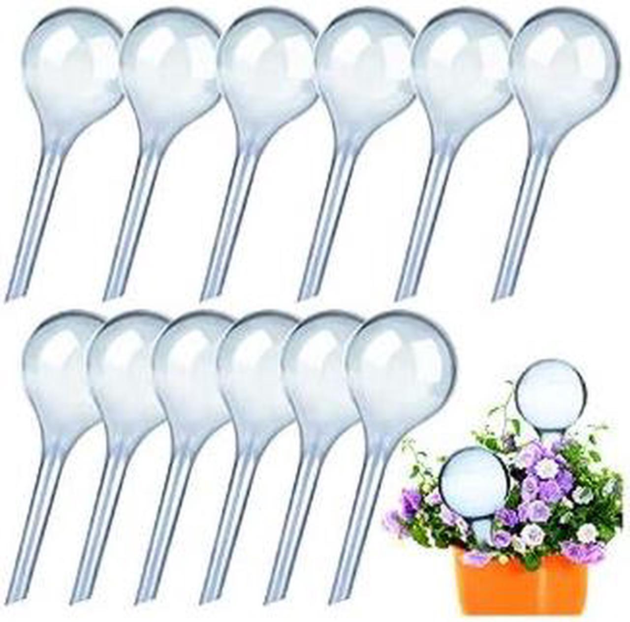 12 Pcs Plant Watering Globes Small Plant Watering Devices Automatic Self Watering Bulbs Plastic Plant Waterer Drip Irrigation Device for Indoor