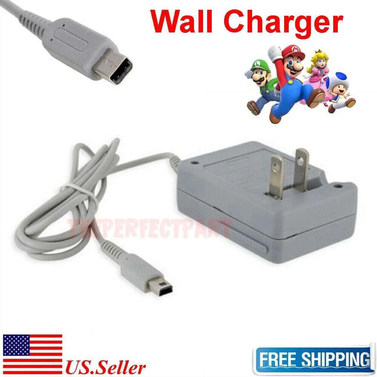 Alt view image 7 of 7 - New AC Adapter Home Wall Charger Cable for Nintendo DSi/ 2DS/ 3DS/ DSi XL System
