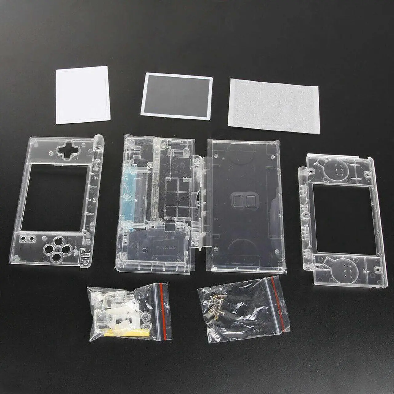 Alt view image 6 of 7 - Full Replacement Housing Shell Screen Lens Clear For OEM Nintendo DS Lite NDSL